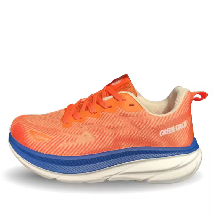 Zapatillas Running Hombre Green+Circle Mile. Naranja. Ultraligeras. Plantilla Memory Foam - 1