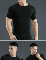 Camiseta De Compresión Para Hombre Fitness Entrenamiento Correr Quick Drying Manga Corta Deporte Camiseta De Gimnasio - details 4