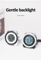 Reloj De Alarma Multifuncional Con Vibración Y Luz Backlight Mostrador Decorativo Con Fecha Doble Alarma Y Visualización De La Semana Material Plástico Estilo Moderno Negro/Blanco - details 5