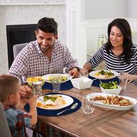 Inyahome Juego De 2 Tapetes De Cuero Sintético Para Mesa De Comedor Impermeables Y Lavables Coasters Para Cocina Estilo Americano - details 9