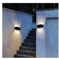 6 piezas LED Luz de pared al Aire Libre interior y al Aire Libre waterproof LED Luz de pared Blanco - details 2