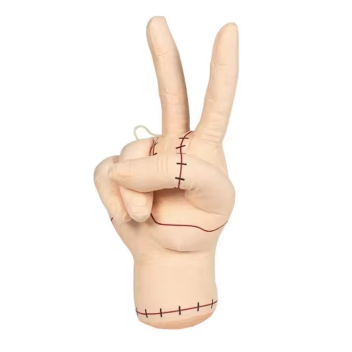Figura Peluche Wednesday Mano la Cosa, Familia Addams 38cm Señal V de Victoria - 1