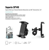 Accetel SP149 Soporte Móvil para Patinete/Bicicleta/Motocicleta con 360° Rotación MAX. 6.8" - details 0