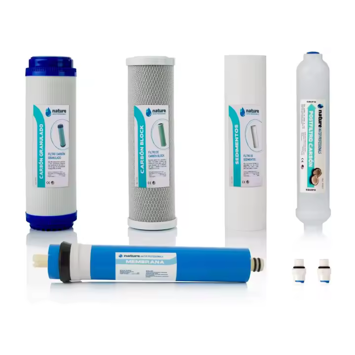NATURE WATER PROFESSIONALS PACK 4 FILTROS OSMOSIS INVERSA Y MEMBRANA 75GPD - 1