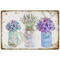 Cartel De Metal Retro Con Flores Vintage Para Decoración De Jardín Arte Murallero De Hogar Placa De Latón Regalo Para Decoración De Pared Y Cuarto - details 33