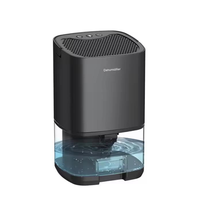 PORCHEDDU Deshumidifador para el hogar Deshumidifador para dormitorio pequeño de 35 oz 2500 pies cúbicos (350 pies cuadrados) with 7 Luces LED Ultra Silencioso y automático Baño Sótano Armario Deshumidifier de Garaje - 1