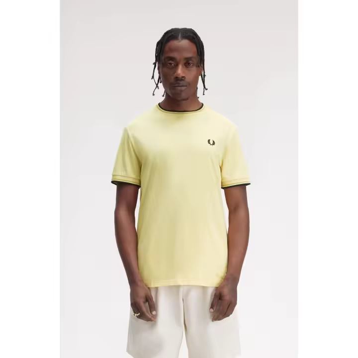 FRED PERRY - Camiseta con el ribete con dos franjas de Fred Perry - 1