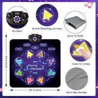 Tapete de 8 Botones with control de Volumen, música, Bluetooth, 8 Modos, 3 niveles de dificultad. Adecuado para edades de 3 a 12 años (púrpura) - details 2