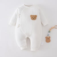 Bodysuit Para Niños Y Niñas Nuevos Otoño Invierno Ropa De Algodón Grueso Para Bebé 0-6M Prenda Diaria Para El Hogar - details 6