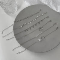 Juego De 6 Pulseras Plegables De Diseño Geométrico Y Borla Ajustable Bohemia Para Mujer Accesorio Elegante Para Todo Día Y Occasiones Especiales - details 3