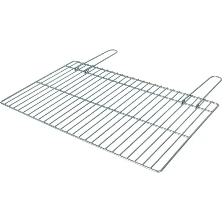Algon - Parrilla Barbacoa 66x40cm Simple Zincada - Resistente y Duradera - Fácil de Limpiar - Versátil - Portátil y Compacta - 1