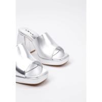 Krack Core SEARS Mule Tacón Mujer Plata - Tendencia Temporada - details 1