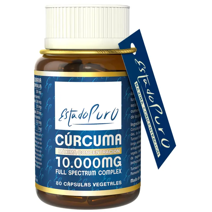 Cúrcuma con Pimienta Negra  Cúrcuma Estado Puro Full Spectrum  Antiinflamatorio Natural, 25x Veces Más Concentrada, Tres Tipos de Curcumina  80 Cápsulas de Cúrcuma Tongil - 1