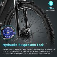 Bicicleta Eléctrica Fafrees FM8 Pro, Neumáticos de Aire de 27.5 Pulgadas, Motor Central de 36V 250W, Velocidad Máxima de 25km/h, Batería de 14.5Ah, Autonomía de 100-120km, Tiempo de Carga de 6-8 Horas, Impermeable - Verde - details 6