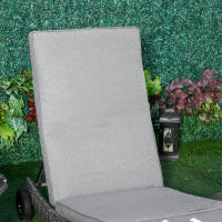 Tumbona de Jardín Tumbona With Los Cabos Nivel 5 Ajustable Muebles de Jardín en forma de S Metal gris 207x70x70 cm - details 0