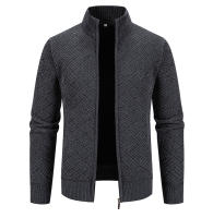 Chaqueta De Punto Para Hombre Con Capucha Y Cierre Completo De Fleece Grueso Abrigo De Otoño E Invierno Ropa Aislada Casual - details 9
