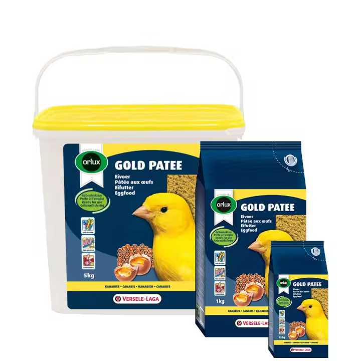 Versele-Laga Alimento Gold Patee - Pasta de huevo para Pájaros Grasa Amarilla - 1