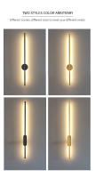 Lámpara De Pared Moderna Y Original LED Para Decoración De Habitaciones Y Salones Iluminación Simplicidad Y Funcionalidad Para TV Y Cocina - details 2