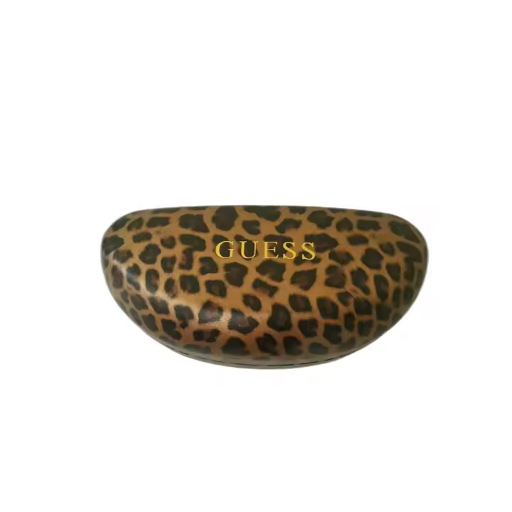 Guess, vikky, glasses case, leopard - 1