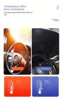 Parasol De Sol Para Ventanas Delanteras De Coche Protección Solar Verano Ajustable Bloquea El Calor Del Interior Del Coche Suministros De Refrigeração - details 3