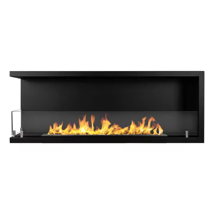 Chimenea de Bioetanol de Esquina empotrada biochimenea de Esquina 120x45 SUTRI 120 SX - 1
