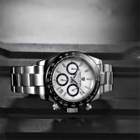 Reloj Deportivo De Cuarzo Para Hombre PAGANI DESIGN 2022 40mm Acero Inoxidable Impermeable Con Cristal De Zafiro Cronógrafo Manos Luminosas Fecha Completa Estilo Casual - details 4