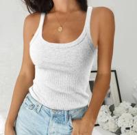Camiseta Lisa para Mujer con Cuello Redondo – Mezcla de Licra, Estilo Retro Americano, Versátil y Sexy, Ideal para Ropa Interior y Exterior - details 3