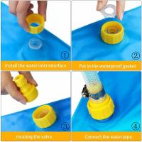 Juguete Divertido Para Niños 100/170cm Piscina Inflable Redonda De Agua Con Sprinkler Para Jardín Alfombra De Rociador De Juego Al Aire Libre PVC - details 5