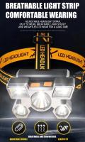 Linterna Frontal LED De Alta Brillo 5LED Para Exteriores Y Pesca Recargable Por USB Lámpara Minera Portátil Con Fuente De Luz Potente - details 0
