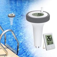 Termómetro piscina flotante Termómetro de interior y exterior flotante inalámbrico,Piscina Termómetro flotante Medidor,Termómetro de piscina digital con pantalla LCD para piscina interior exterior - details 5
