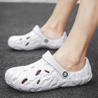 Sandalias De Verano Para Hombres Talla Grande 48/49 Zapatillas Casuales De Lujo Comodidad Hogar Suaves Clogs De EVA Color Negro Blanco Gris - details 34