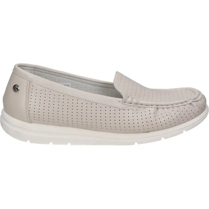 AMARPIES | Zapatos Amarpies para mujer AJH26425 zapatilla abierta color crema para señora sin cordones - 1