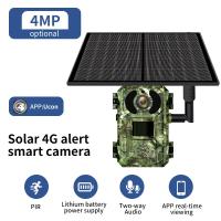 Cámara de caza solar 4G SIM, detección de movimiento PIR impermeable de 20 m, visión nocturna de 30 m + tarjeta SD de 128G - details 0