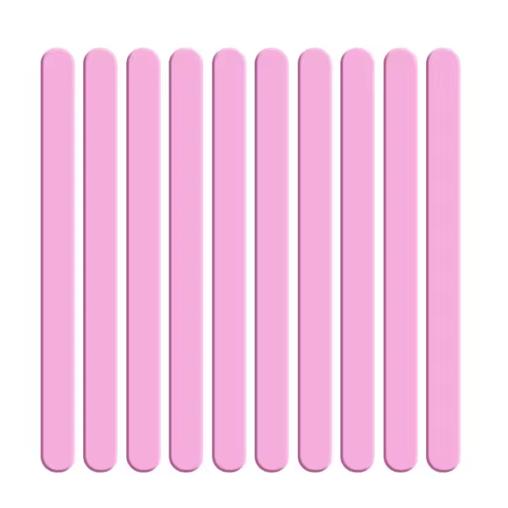 10pcs Bastones De Helado Reutilizables De Acrílico Mate Para Manualidades Y Decoración De Pasteles Herramientas De Cocina Eco-amigables - 1