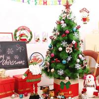 Árbol de Navidad de pino, decoración navideña, árbol de nieve, fácil montaje, altura 60cm 90cm 120cm 150cm 180cm 210cm, verde, verde con nieve y blanco，Árbol de Navidad Artificial, Material PVC Aguja de Pino, Hogar Decoración para Navidad - details 4