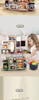 Juego De Cocina Para Niños Con Iluminación Y Sonido Juguete Educativo De Simulación De Trabajo Del Hogar Regalo Para Niños De 2 a 6 Años Incluye Utensilios De Cocina Y Alimentos - details 1