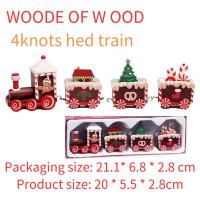 Adorno De Navidad De Tren De Madera/Plástico Decoración De Feliz Navidad Para El Hogar Regalos De Xmas 2023 Día De Año Nuevo 2024 - details 8