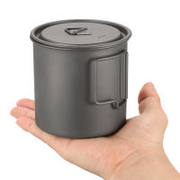 Lixada Taza De Agua Ultraligera De Titanio Con Manija Plegable Para Exteriores 300/350/550/650ml/750ml Ideal Para Picnics Y Uso En La Mesa - details 14