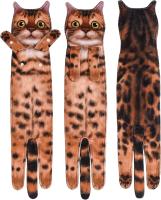 Divertidos Gatos Toallas de Mano Suspendible- Decoración Gato Baño Cocina - Toalla Absorbente Animal Regalos Navidad Cumpleaños Amigo Invisible-Regalos Originales Graciosos Mujer Amantes de Los Gatos - details 5