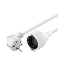 Cable alargador/prolongador color blanco, 3m y 5m tipo  H05VV-F 3X1,5mm2, enchufe Schuko, 16A 250V 3680W, uso interior, Don Feliz - details 3