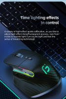 Ratón Inalámbrico Bluetooth 2.4G Recargable Con LED RGB De 12 Colores Ergonómico Para Juegos Compatible Con Computadora Laptop iPad - details 7