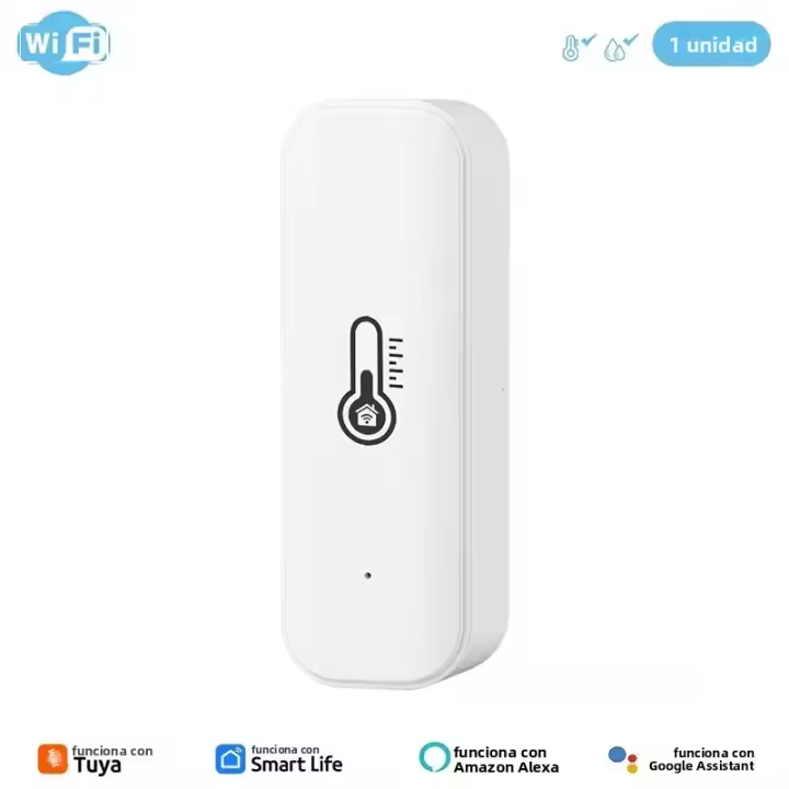 Sensor De Temperatura Y Humedad Zigbee WiFi Tuya Para Hogar Inteligente Compatible Con Alexa Y Google Assistant Monitor Remoto Por APP SmartLife - 1