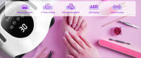 Lámpara De Uñas LED UV Profesional 280W Con 66 LEDs Para Secado Rápido De Esmalte De Uñas Y Electroplata Timer De 4 Posiciones - details 3
