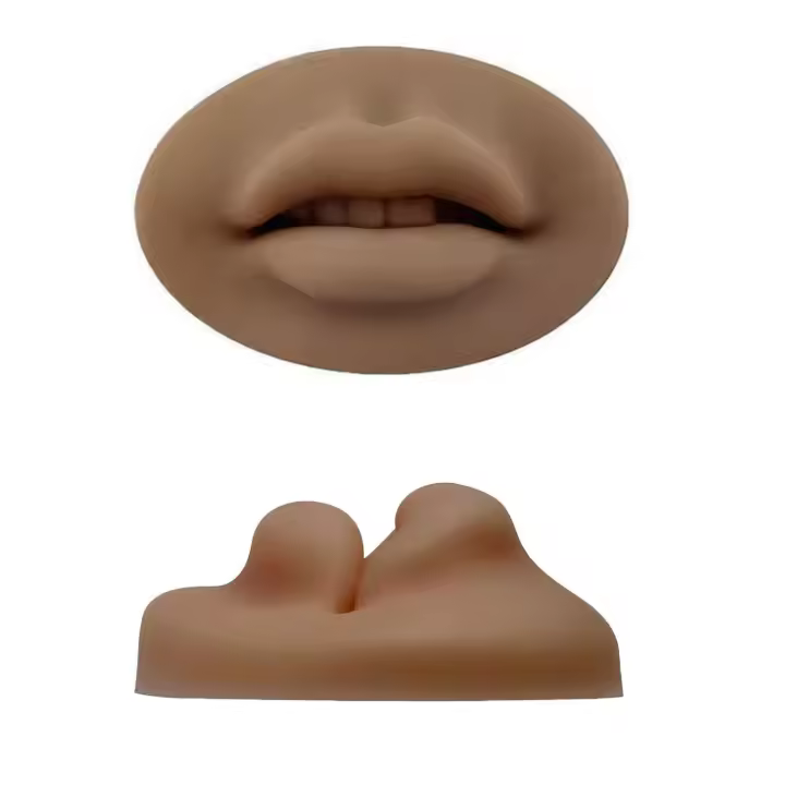 Labios De Tatuaje 3D Practica Con Silicona Suave Realista Para Maquillaje Permanente Y Microblading Kit De Entrenamiento De Labios Falsos - 1