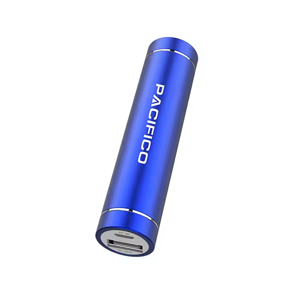 Power bank 2600 mAh - azul,Carga Rápida，Adecuada para viajes en avión，con Todos los teléfonos Inteligentes y Dispositivos USB - 1