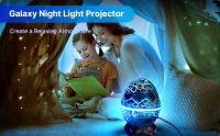 Proyector De Estrellas Y Huevo De Dinosaurio Con Rotación 360° Luz Nocturna De LED Control Remoto Ruido Blanco Timer BT - details 0
