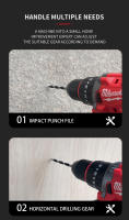 Taladro Eléctrico Inalámbrico Milwaukee 18V Brushless 150N.m Herramientas De Poder Con Batería M18 Para Decoración Y DIY - details 4