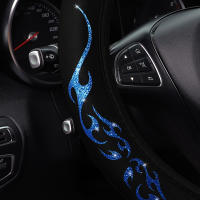 Cubierta De Volante Dinámica De Tótem De Llama Brillante Para Coche Sin Anillo Interior Ajuste Para 14.5-15 Pulgadas Accesorios Automotrices - details 14