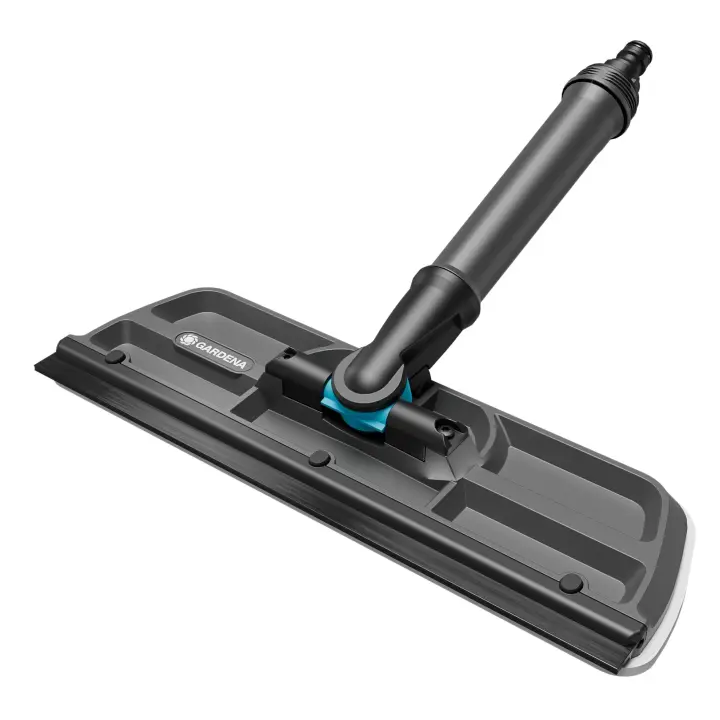 Gardena Cleansystem Limpiacristales: limpiacristales Conductor de Agua, con paño de Microfibra y Borde rascador, para Superficies pequeñas y Grandes, se Puede acoplar a la Manguera (18808-20) - 1
