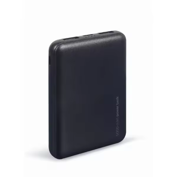 POWERBANK GEMBIRD 5000mAh 1x microUSB A 2x USB-A NEGRO - 1